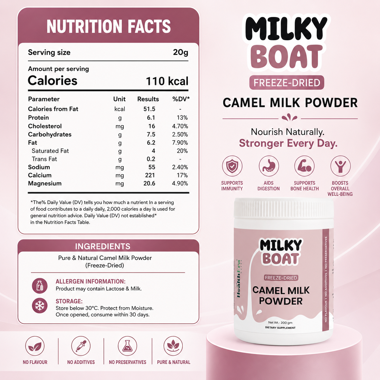 Camel Milk Powder   (Freeze-Dried)