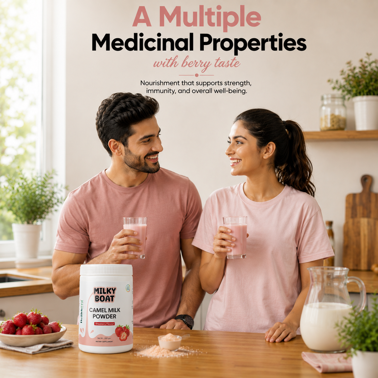 Camel Milk Powder   (Strawberry)
