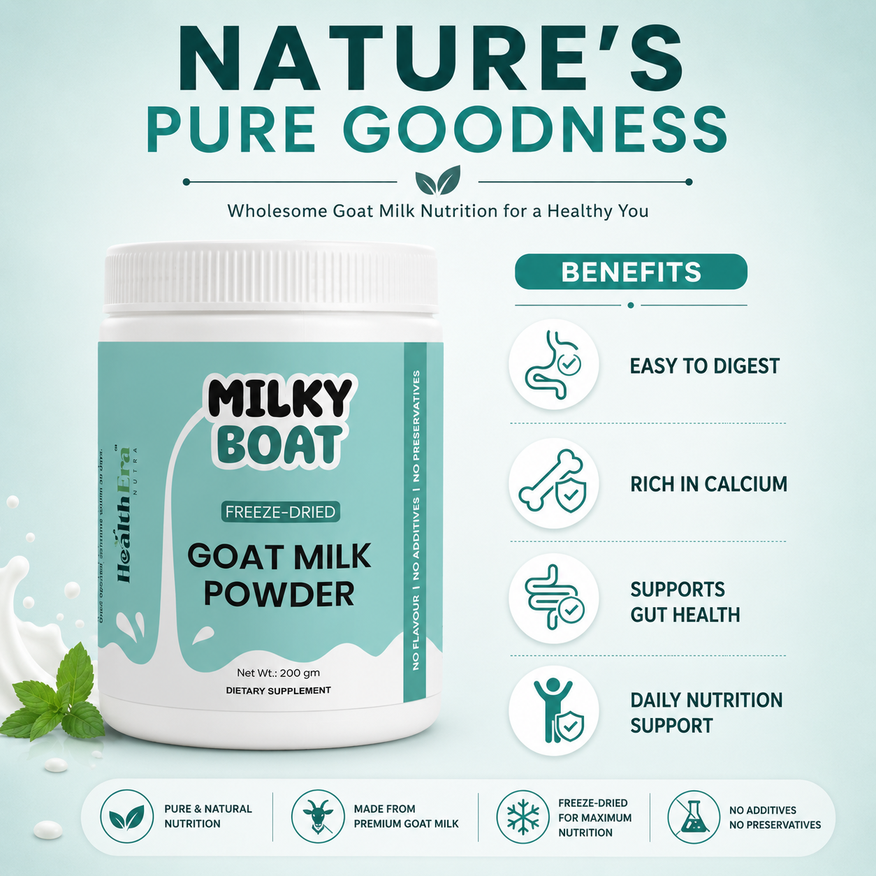 Goat Milk Powder  (Freeze-Dried)