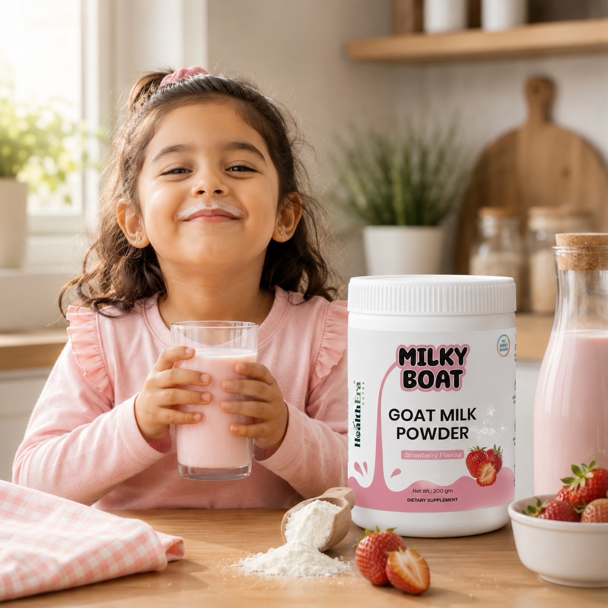Goat Milk Powder   (Strawberry)