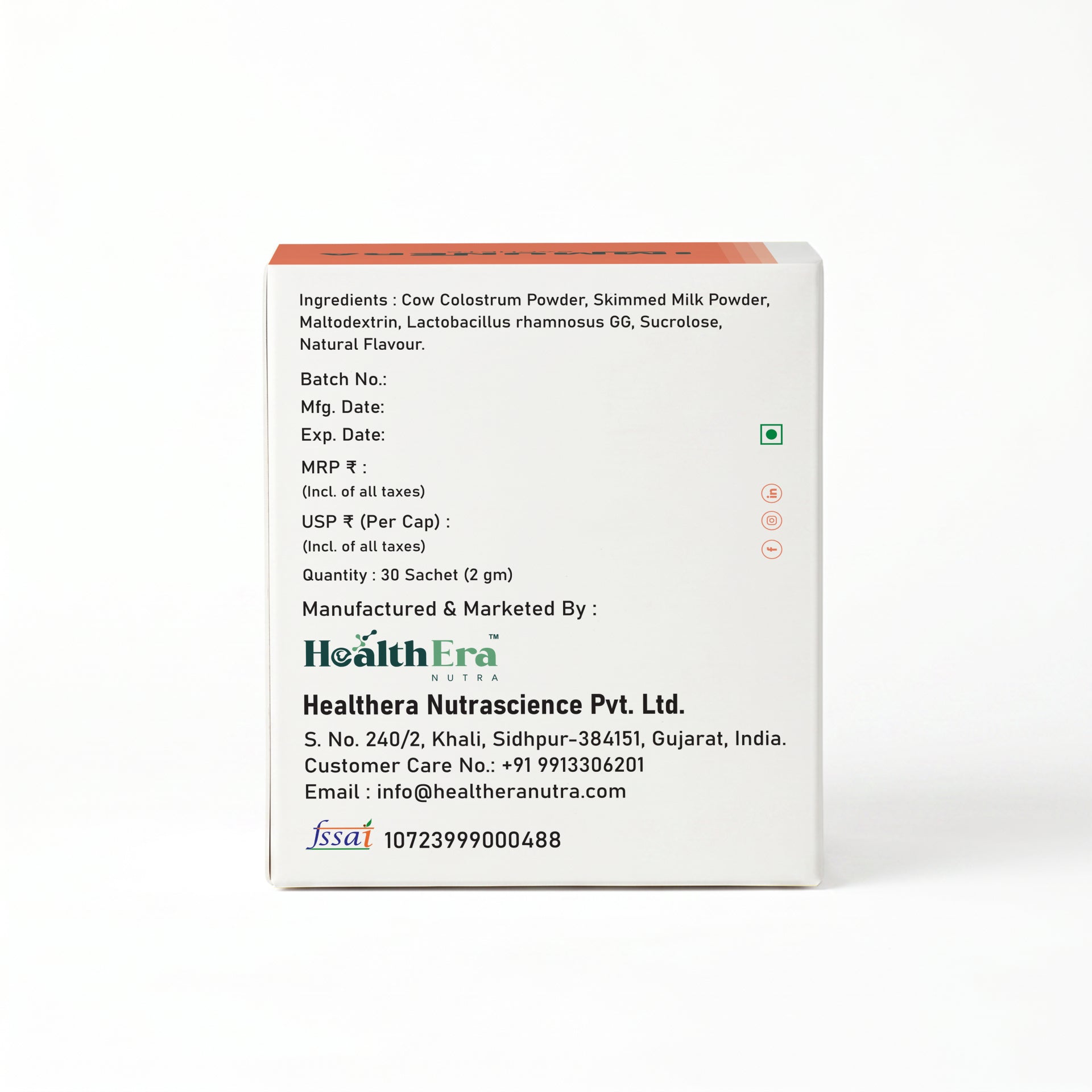 Colostrum Sachet