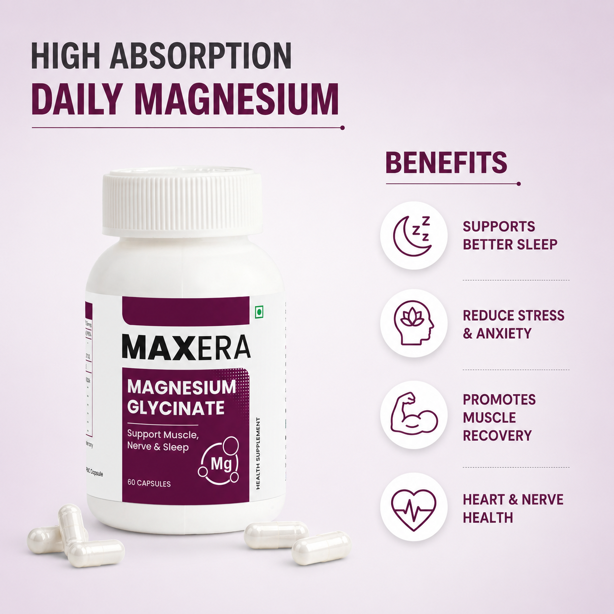 MAXERA Magnesium Glycinate Capsules