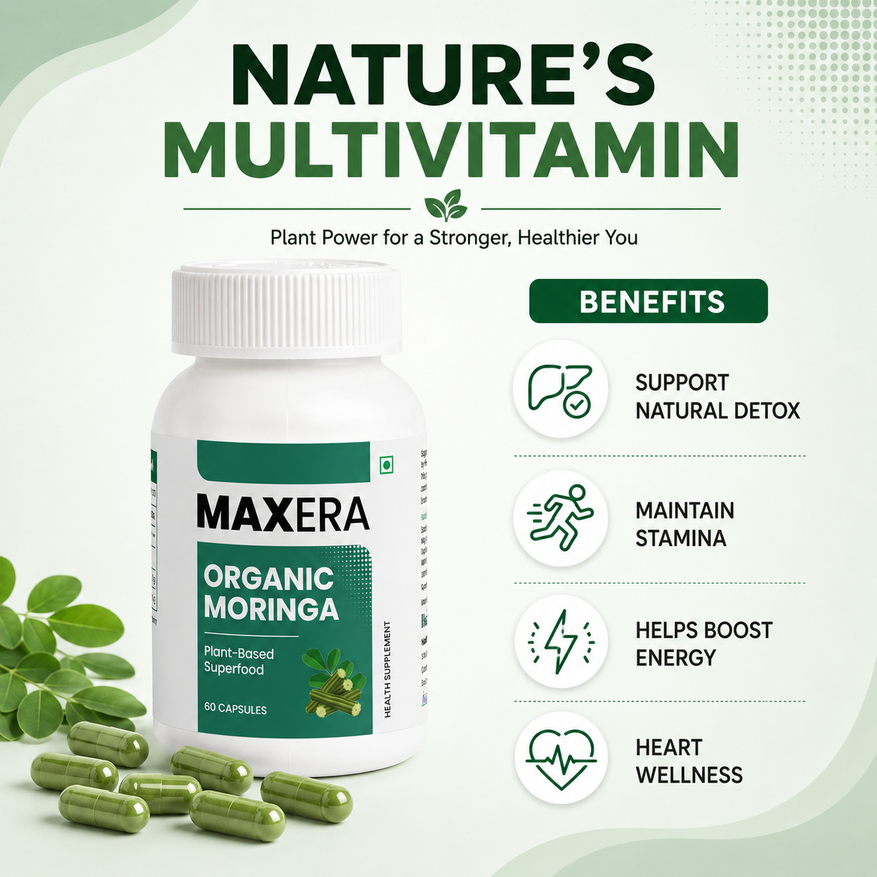 Organic Moringa  Capsule