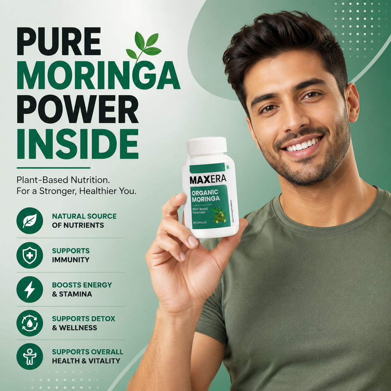 Organic Moringa  Capsule